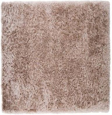 Hioshop Grace vloerkleed 300x300 cm polyester beige.