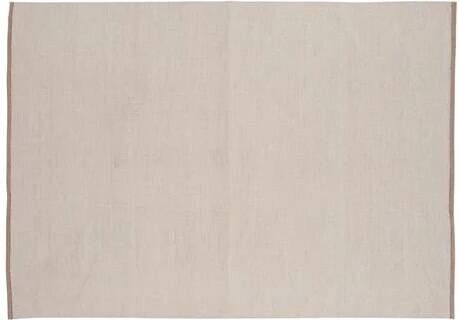 Hioshop Jaipur vloerkleed 300x200 cm wol beige.