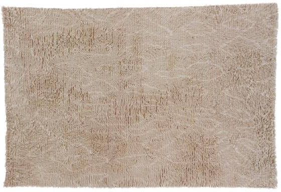 Hioshop Leiko vloerkleed 300x200 cm wol beige.