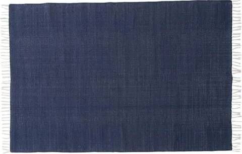Hioshop Panipat vloerkleed 240x170 cm katoen blauw.