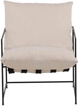 Hioshop Sedalia fauteuil wit.