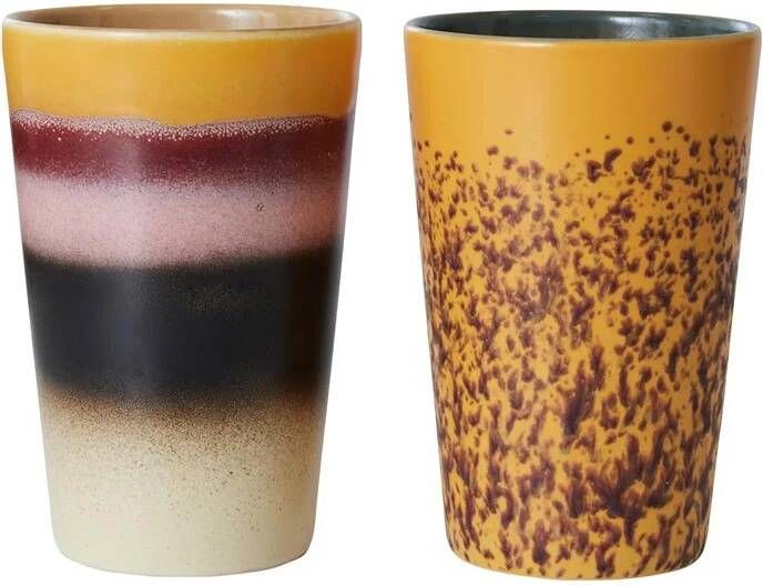 HKLIVING 70's Ceramics Theemok 0 47 L Set van 2 Beach