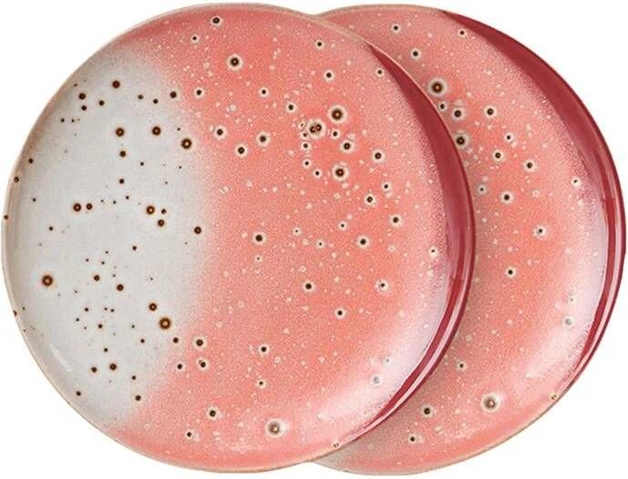 HKLIVING 70's Dessertbord Ø 17 5 cm Set van 2 Lychee