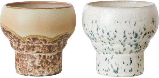 HKLIVING 70's Lungo Mok 0 2 L Set van 2 Coral