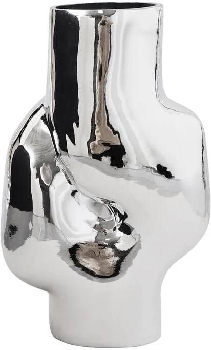 HKLIVING Gleam Glass Vaas High Chrome