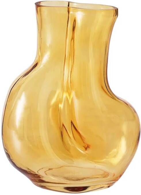 HKLIVING Gleam Glass Vaas Medium Amber