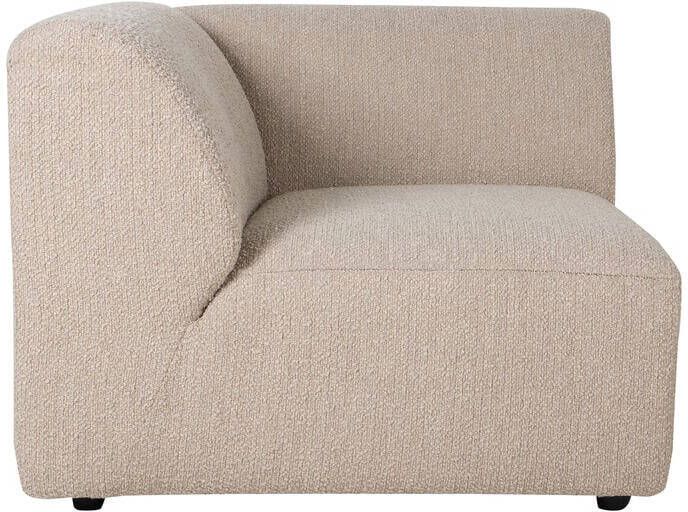 HKLIVING Jax Bank Element Hoekstuk Links Bouclé Taupe