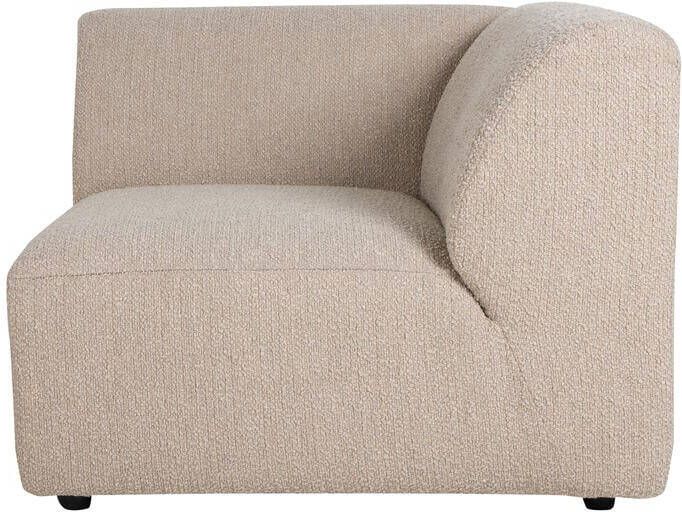 HKLIVING Jax Bank Element Hoekstuk Rechts Bouclé Taupe