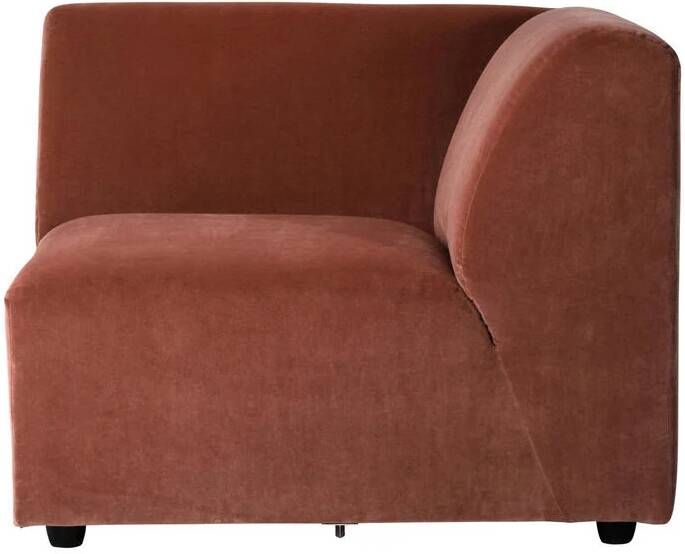 HKLIVING Jax Bank Element Hoekstuk Rechts Royal Velvet Magnolia