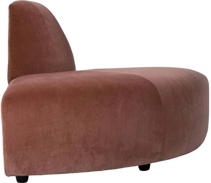 HKLIVING Jax Bank Element Hoekstuk Rond Royal Velvet Magnolia