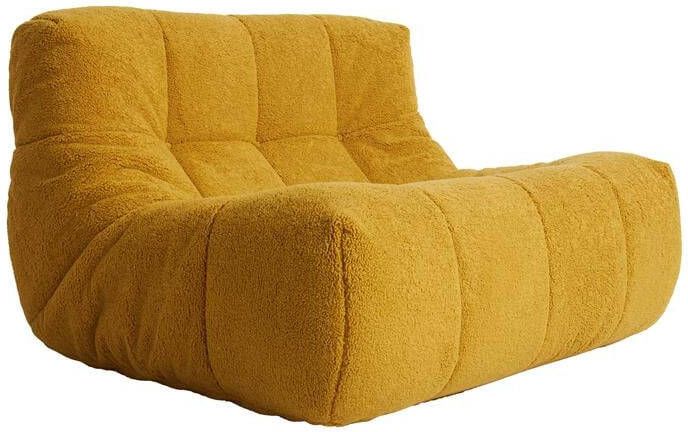 HKLIVING Lazy Lounge Fauteuil Fluffy Ochre