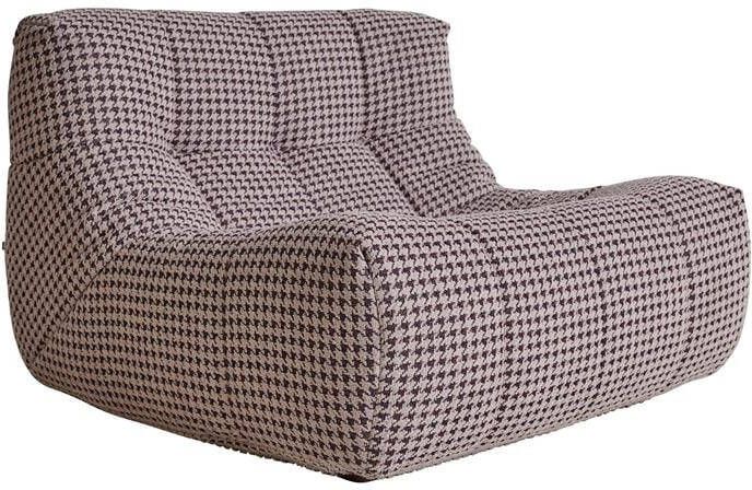 HKLIVING Fauteuil Lazy Lobby-stof Bruin