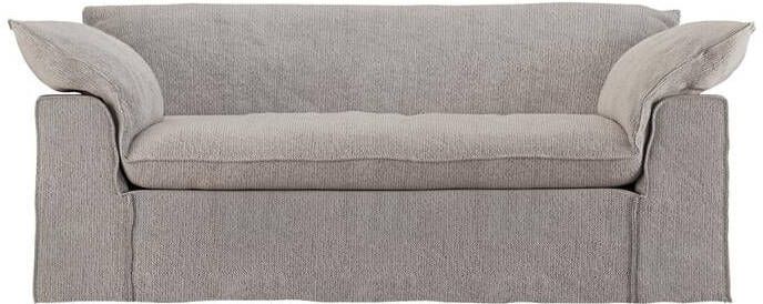 HKLIVING 2-zits Bank Nomad 204cm Chenille Lichtgrijs
