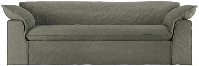 HKLIVING Nomad 3-zitsbank Linnen Army Green