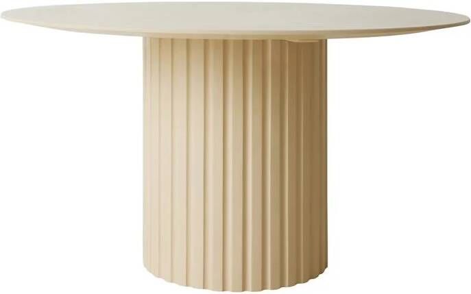 HKliving Pillar Eettafel Ø 140 cm Cream