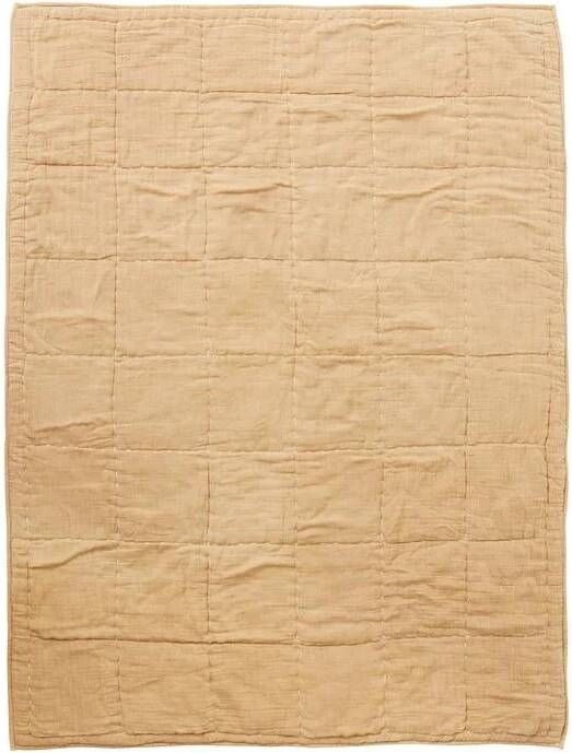 HKliving " Quilted Plaid 170 x 130 cm Sand "