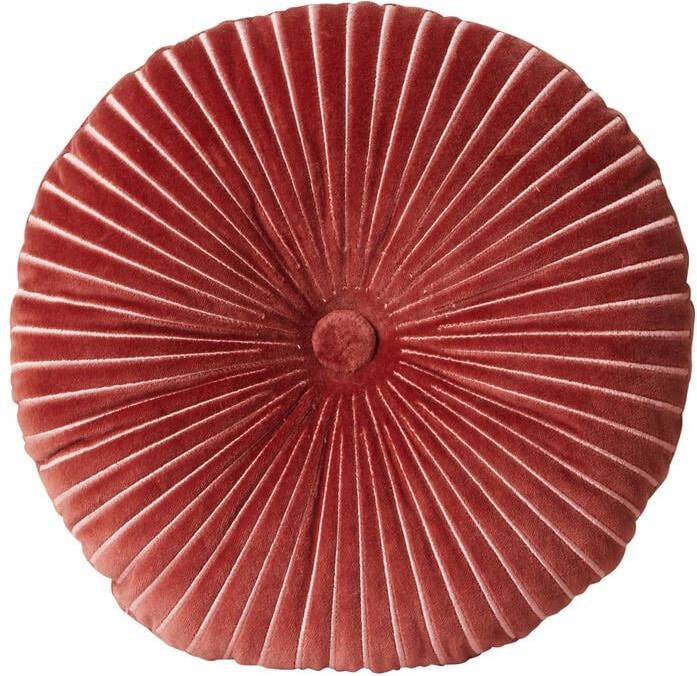 HKLIVING Round Ripple Sierkussen Ø 35 cm Burgundy