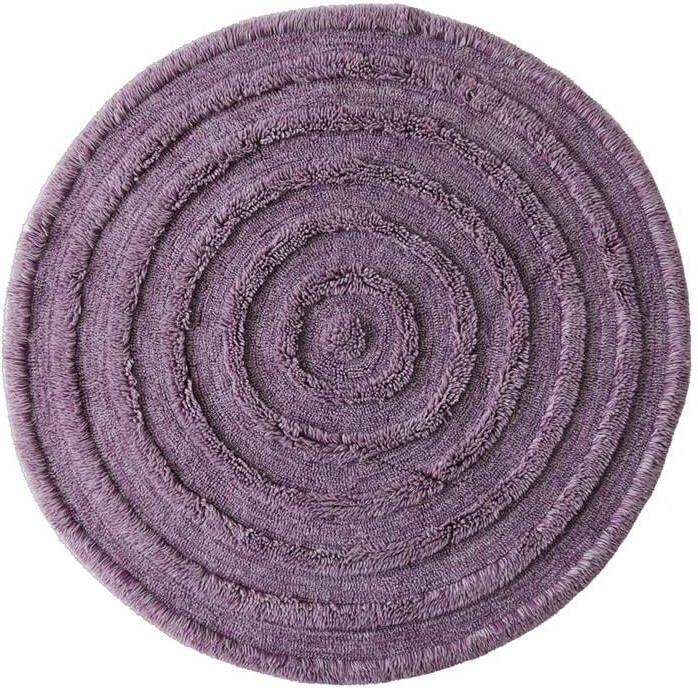 HKLIVING Round Woolen Vloerkleed Ø 150 cm Lilac