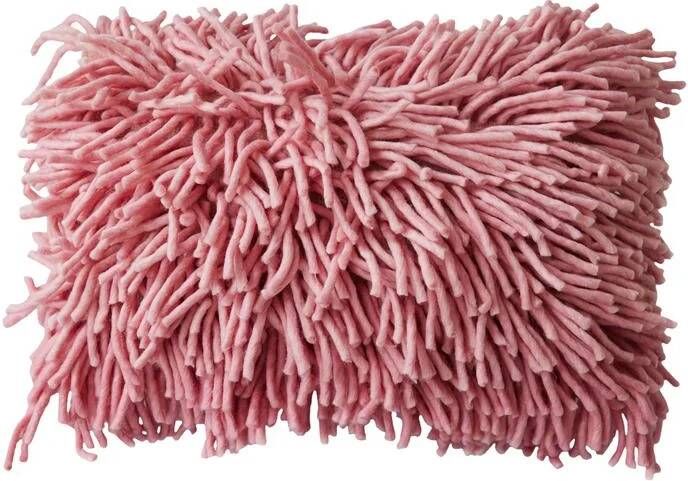 HKLIVING Rugged Woolen Sierkussen 60 x 40 cm Pink