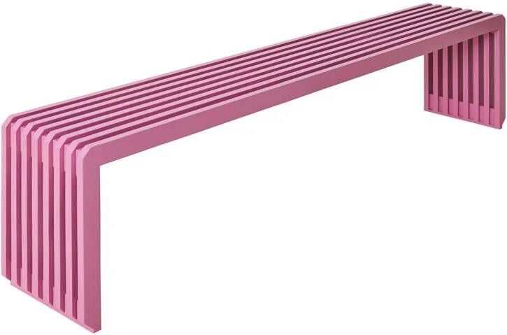 HKLIVING Slatted Bankje Hot Pink