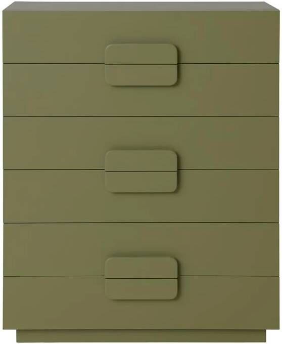 HKLIVING Spacious Ladekast 6 Lades Army Green