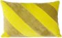 HKliving Striped Velvet Sierkussen 40 x 60 cm Geel Mosterd - Thumbnail 1