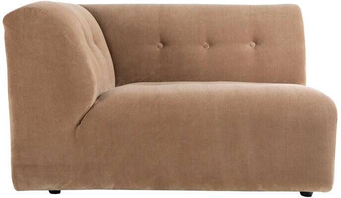 HKLIVING Vint Bank Element 1 5-zitsbank Links Corduroy Rib Bruin
