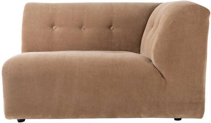 HKLIVING Vint Bank Element 1 5-zitsbank Rechts Corduroy Rib Bruin