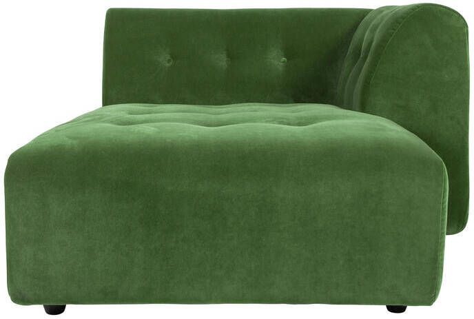 HKLIVING Vint Bank Element Divan Rechts Royal Velvet Groen