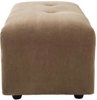 HKLIVING Vint Bank Element Hocker Small Corduroy Rib Bruin