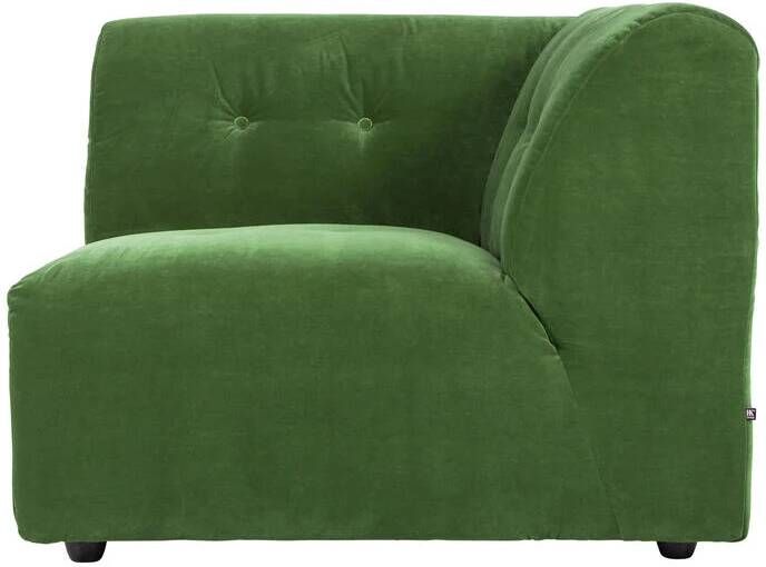 HKLIVING Vint Bank Element Hoekstuk Rechts Royal Velvet Groen