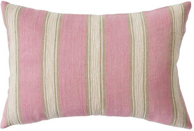 HKLIVING Woven Striped Sierkussen 40 x 60 cm Blush