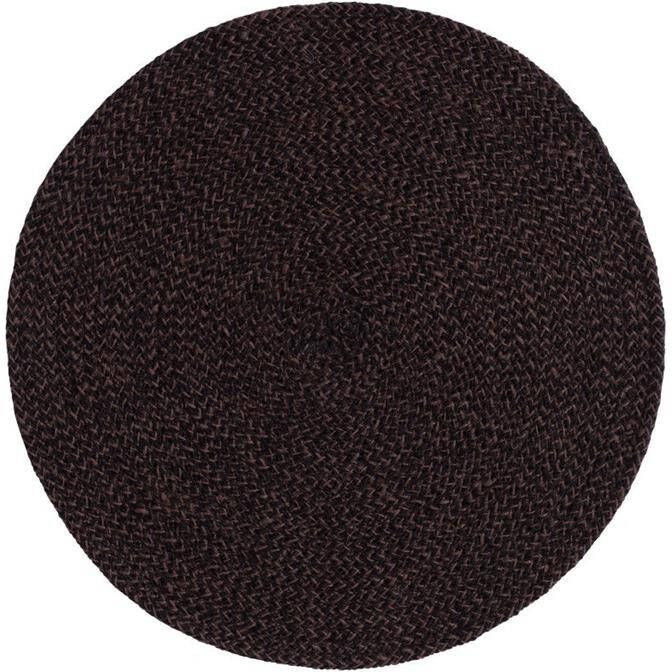 Home Delight Placemat Ella rond bruin set|4