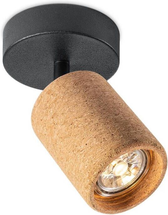 Home Sweet Home LED opbouwspot Cork zwart | kurk