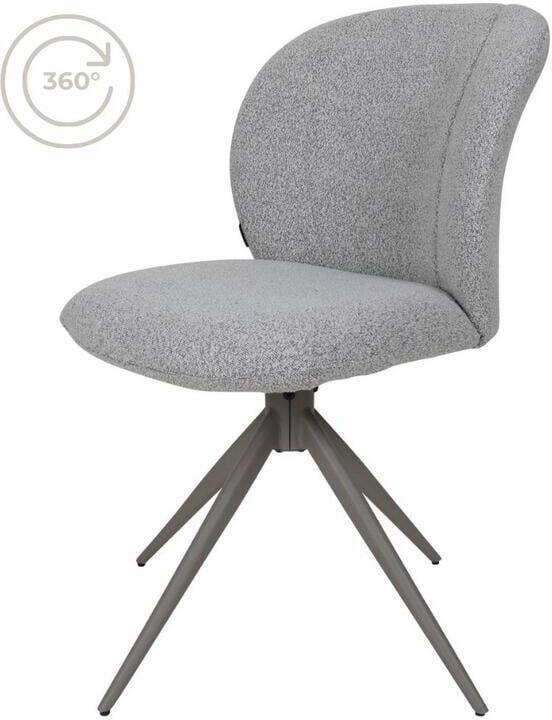 Home67 Eetkamerstoel Cosmo Bouclé Champagne