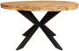 Merkloos Sans marque Eetkamertafel Denver | Rond | Mangohout | 140 cm - Thumbnail 2