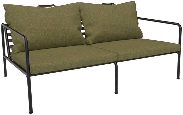 Houe Avon 2-zits loungebank frame zwart stof leaf heritage