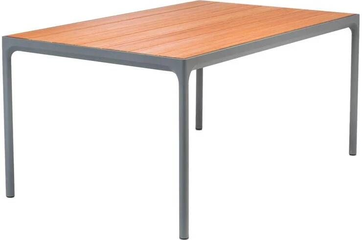 HOUE tuinmeubelen Four tuintafel 160 x 90 cm | Grijs aluminium