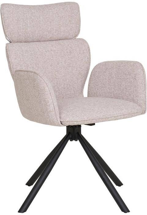 House Nordic Eetkamerstoel Lichtgrijs Draaibaar Cordoba Set van 2