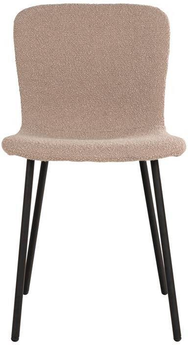House Nordic Eetkamerstoel Halden Bouclé Beige Set van 2