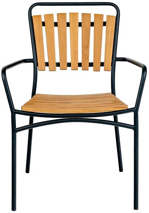 House Nordic Eetkamerstoel Teak Naturel Cleveland Set van 4