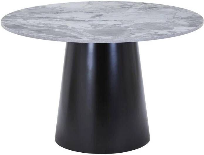 House Nordic Eettafel Grijs|Zwart 120x120x75cm Brito