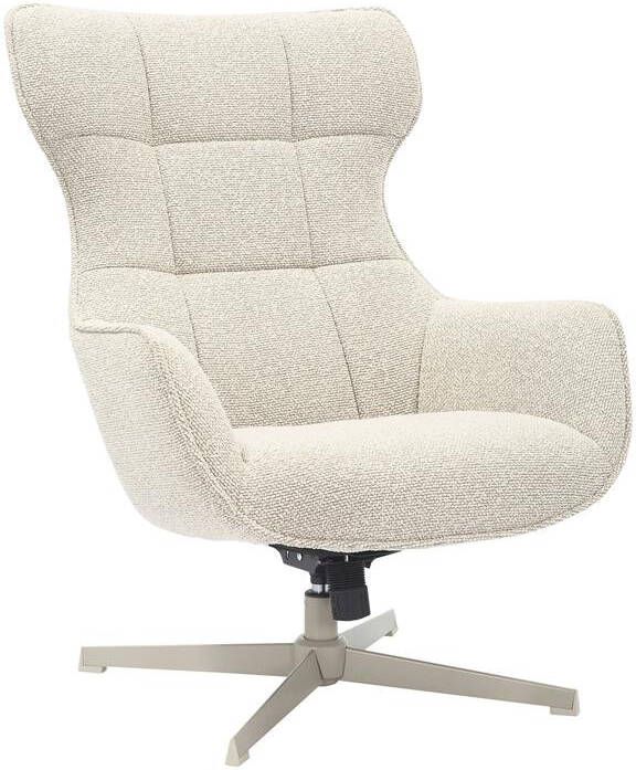 House Nordic Fauteuil Beige Stof Draaibaar Turin