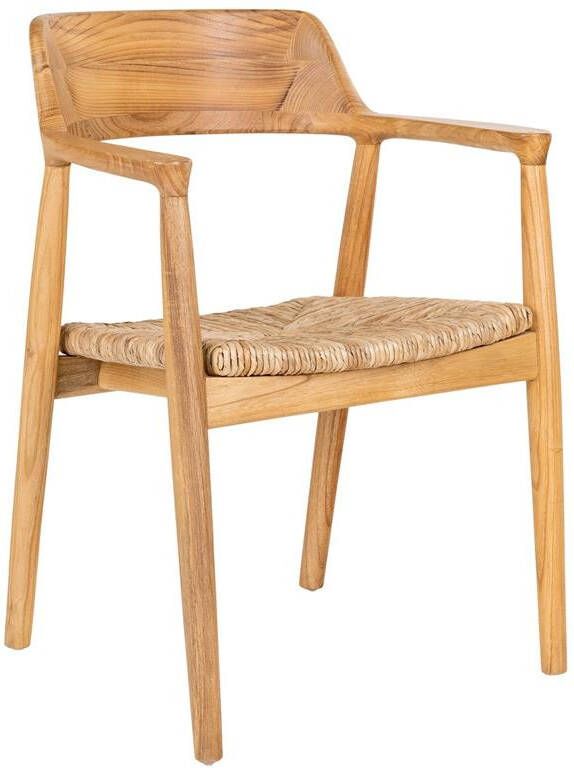 House Nordic Getafe Armstoel Sungkai Hout set van 2
