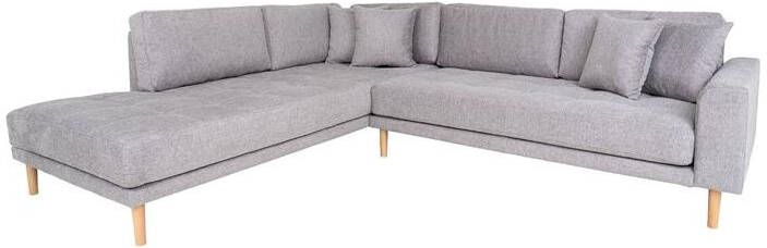 House Nordic Hoekbank Lichtgrijs Open Einde Links 290x170x76cm