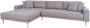 House Nordic Lido bank loungebank links gericht met 4 kussens lichtgrijs - Thumbnail 1