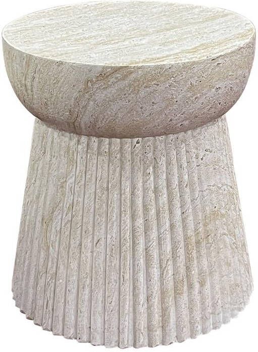 House Nordic Sidetable Fiberclay Naturel 37x37x43cm Bonn