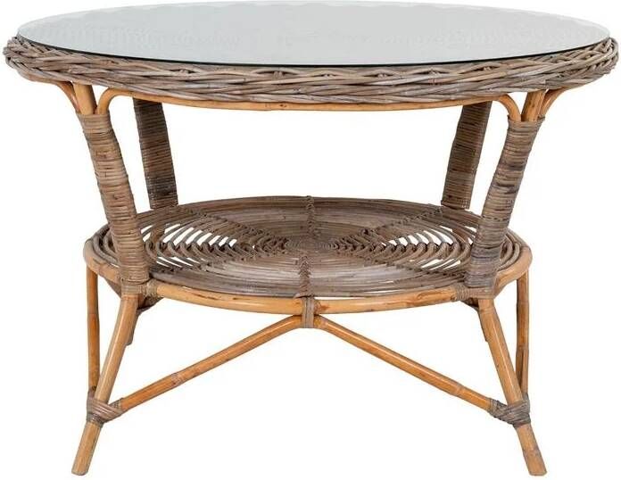 House Nordic Tuintafel Larisa kubu|Glasplaat ø120cm