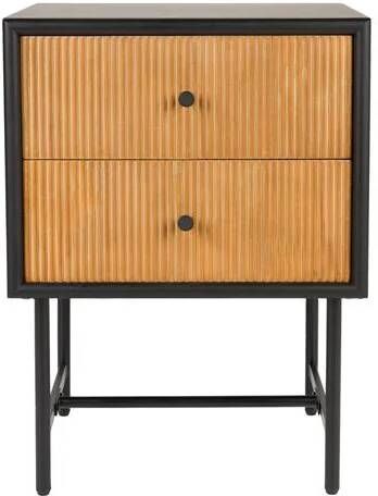 Housecraft Living Housecraft Coztilla Bijzettafel Nachtkastje Zwart Bruin