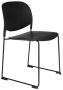 Housecraft Living Housecraft Stacks Eetkamerstoelen Zwart Set van 4 - Thumbnail 2